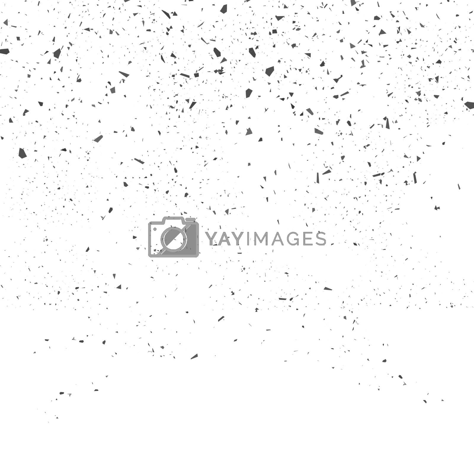 Royalty free image of Grey Confetti Seamless Pattern on White Background. Set of Particles. by valeo5