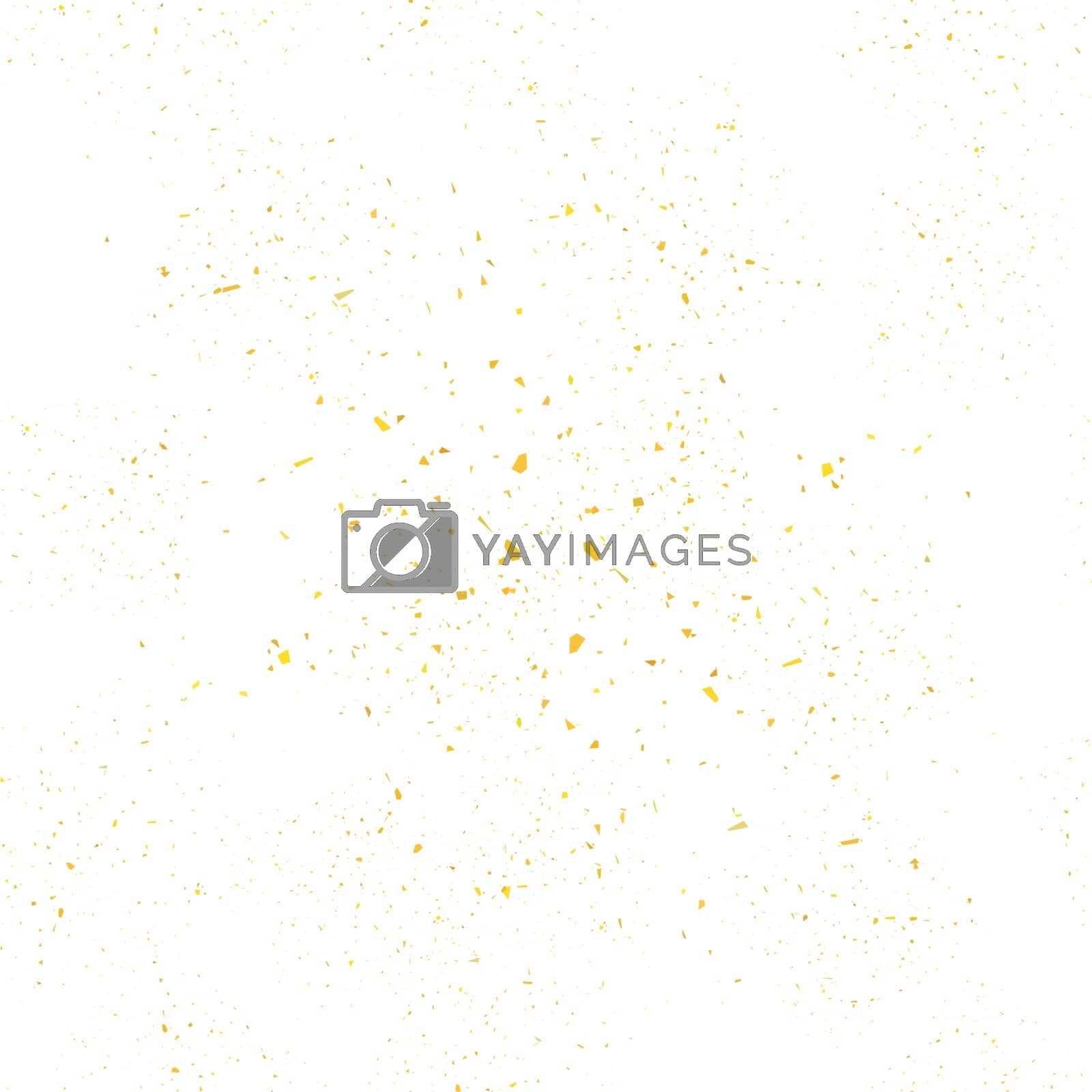 Royalty free image of Yellow Confetti Seamless Pattern. Set of Particles. by valeo5