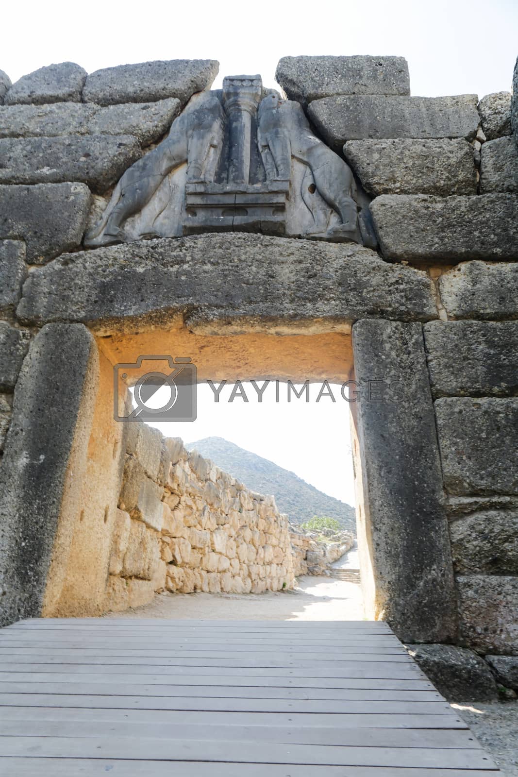 Royalty free image of Archaeological site of Mycenae by Kartouchken