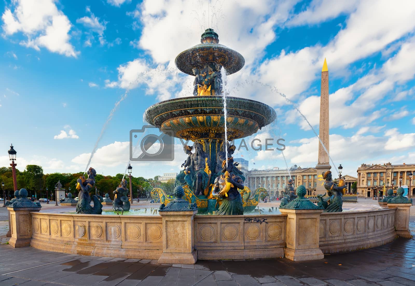 Royalty free image of Parisian Fountain de Mers by Givaga