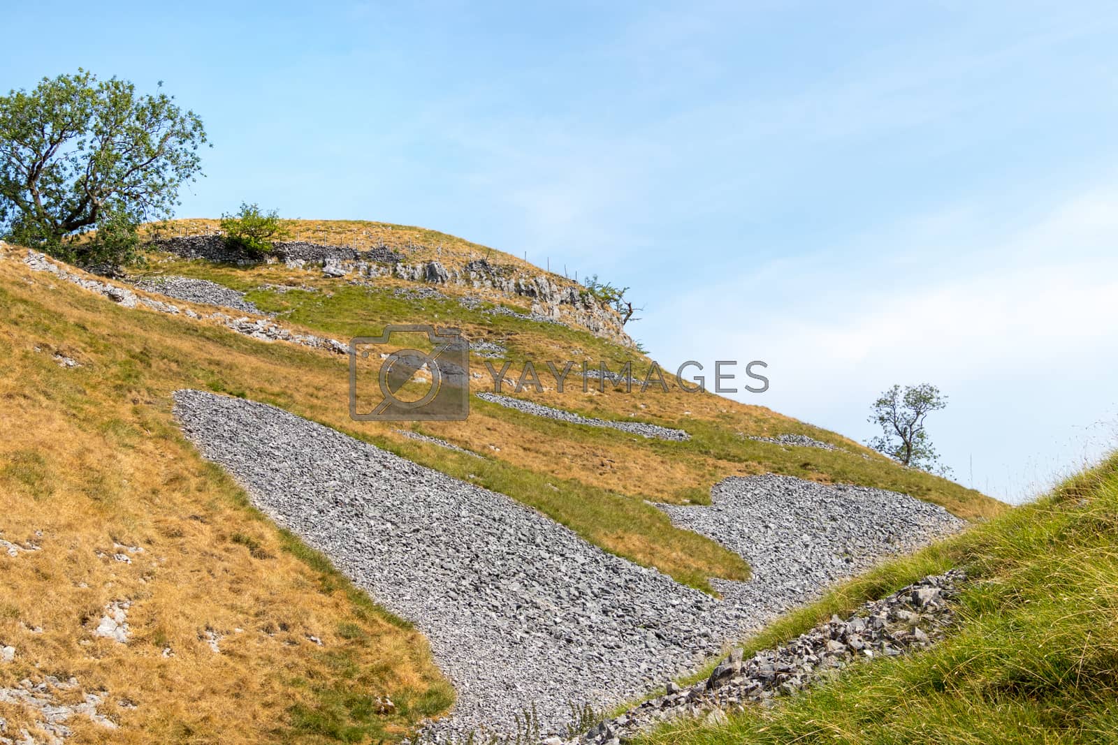 Royalty free image of View of the countryside around the village of Conistone in the Y by phil_bird