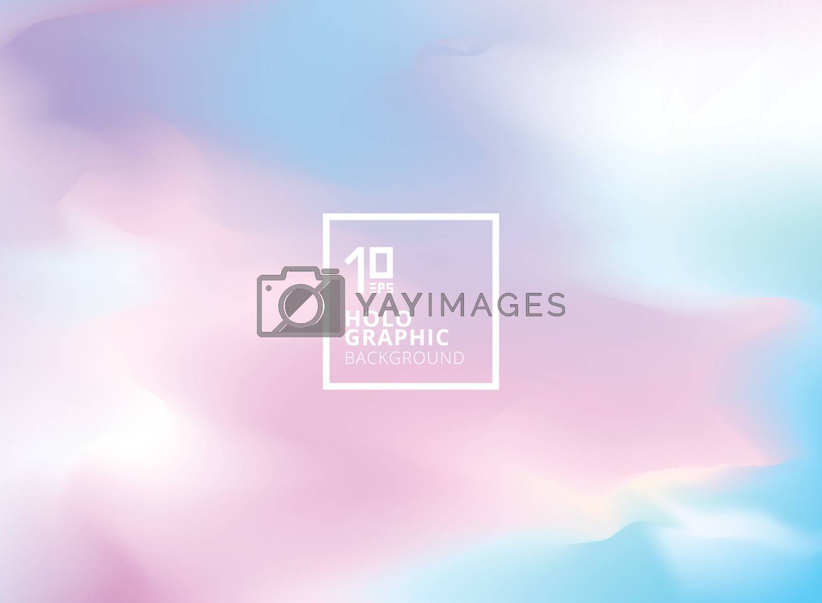 Royalty free image of Abstract smooth Iridescent background. Holographic foil. by phochi
