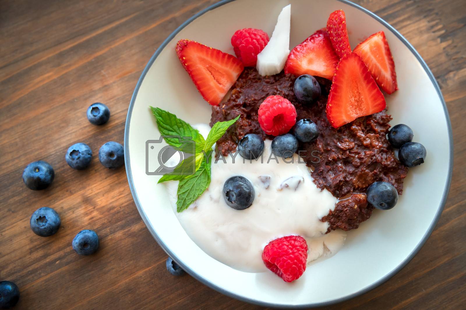 Royalty free image of Tasty healthy breakfast by Anna_Omelchenko