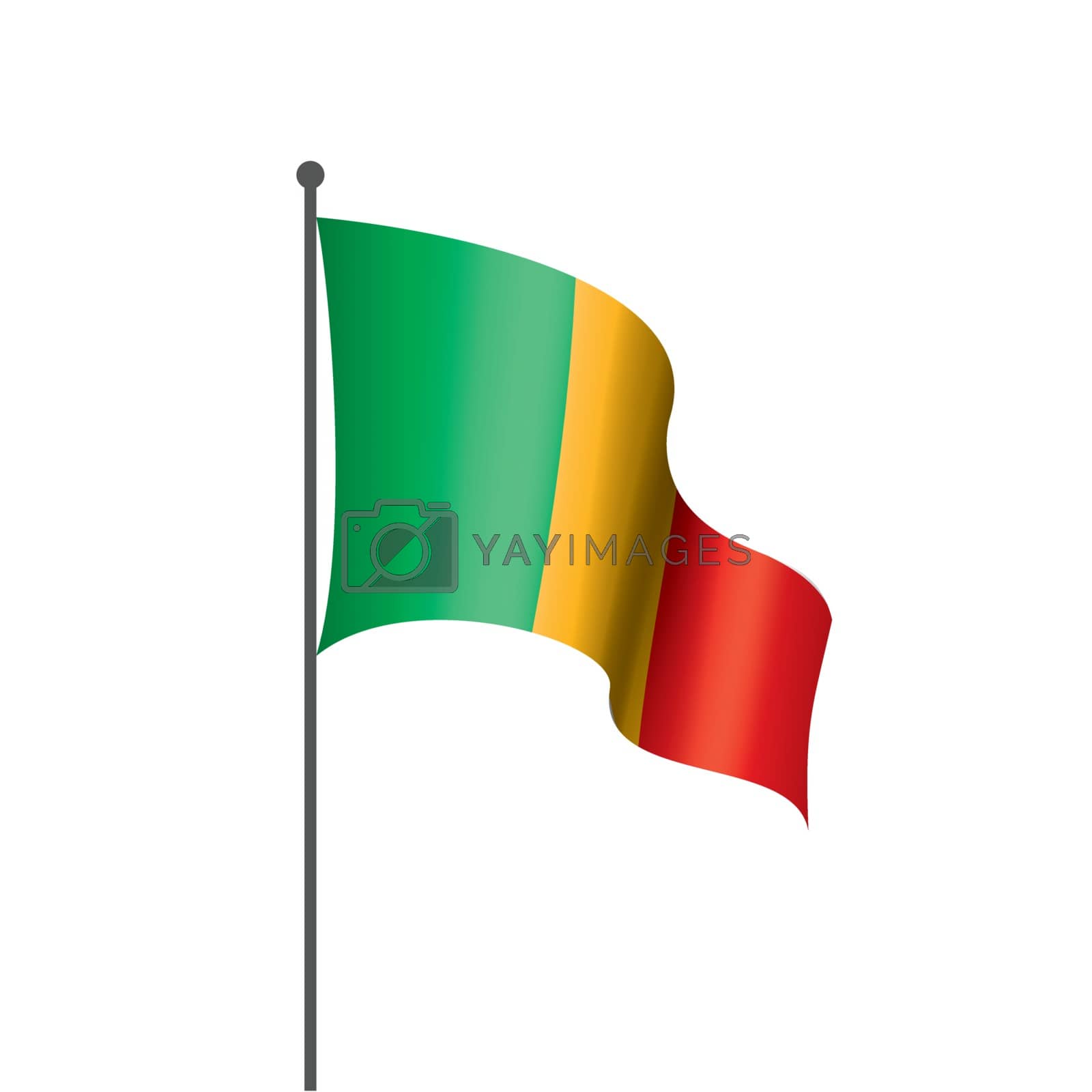 Royalty free image of Mali flag. Vector by butenkow