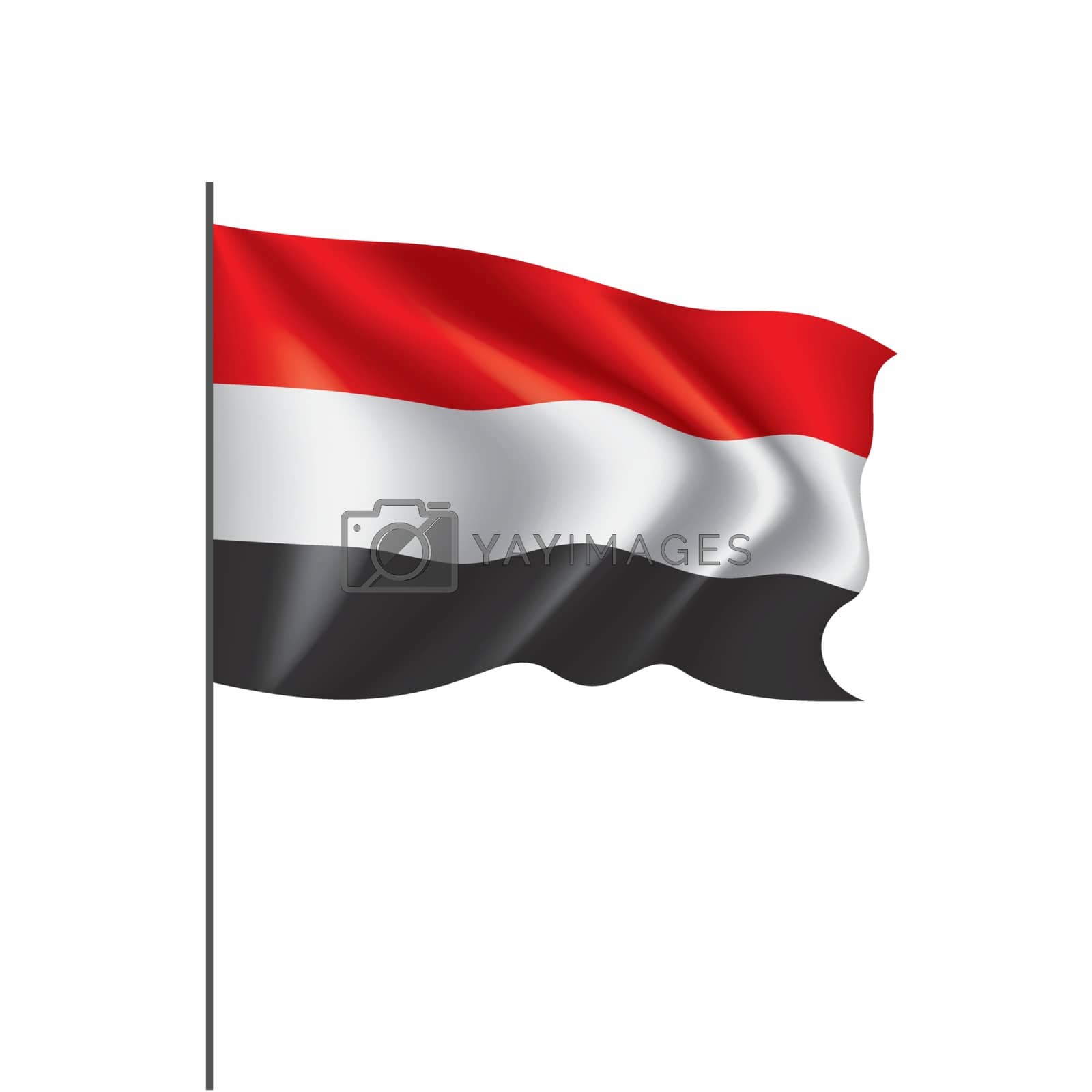Royalty free image of Yemeni flag, vector illustration by butenkow