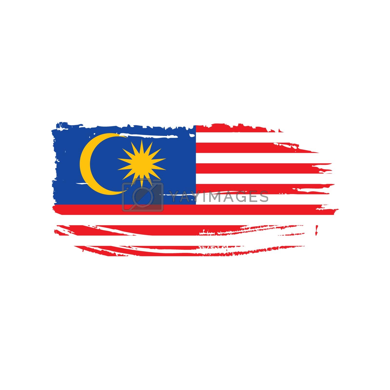 Royalty free image of Malaysia flag, vector illustration by butenkow