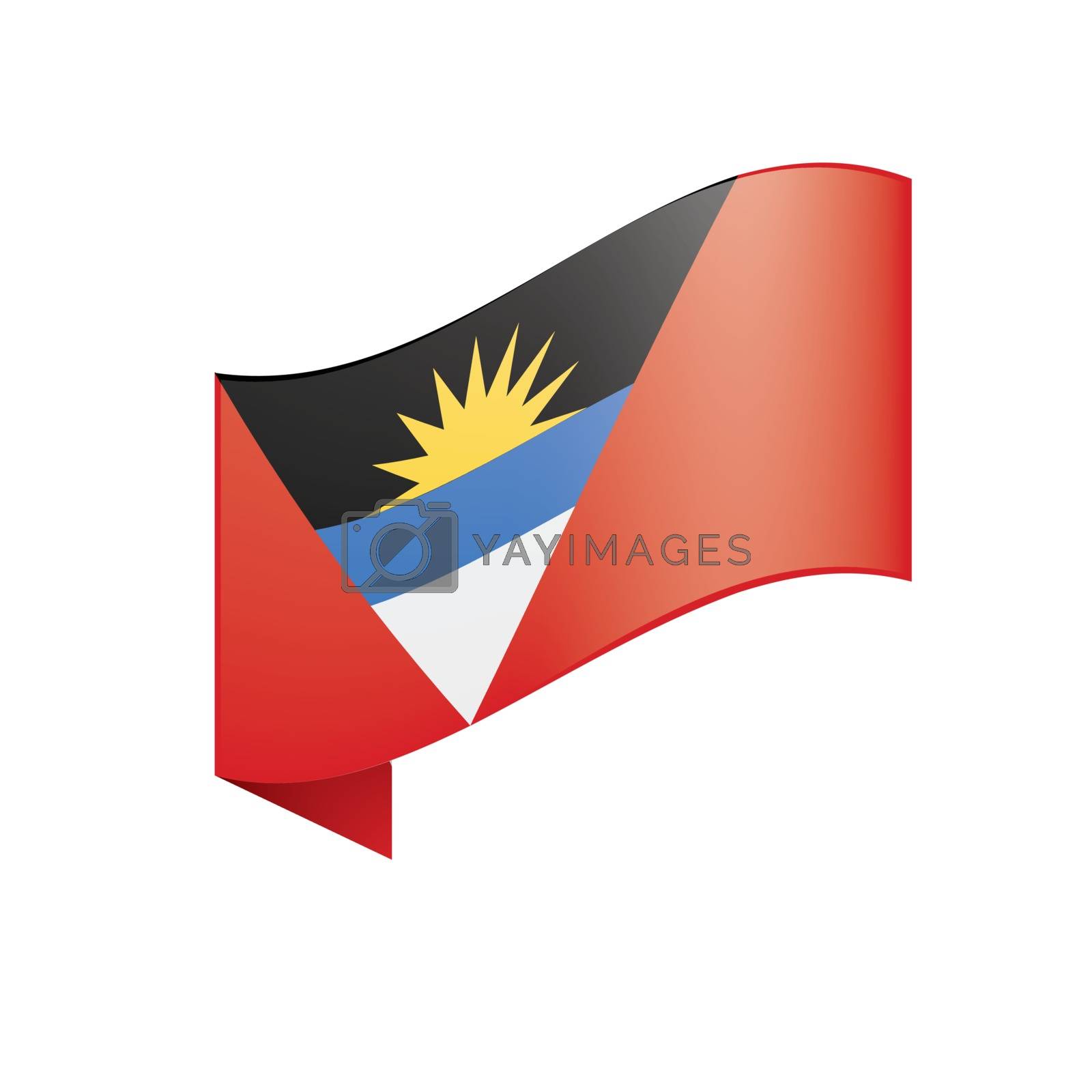 Royalty free image of Flag of Antigua and Barbuda by butenkow