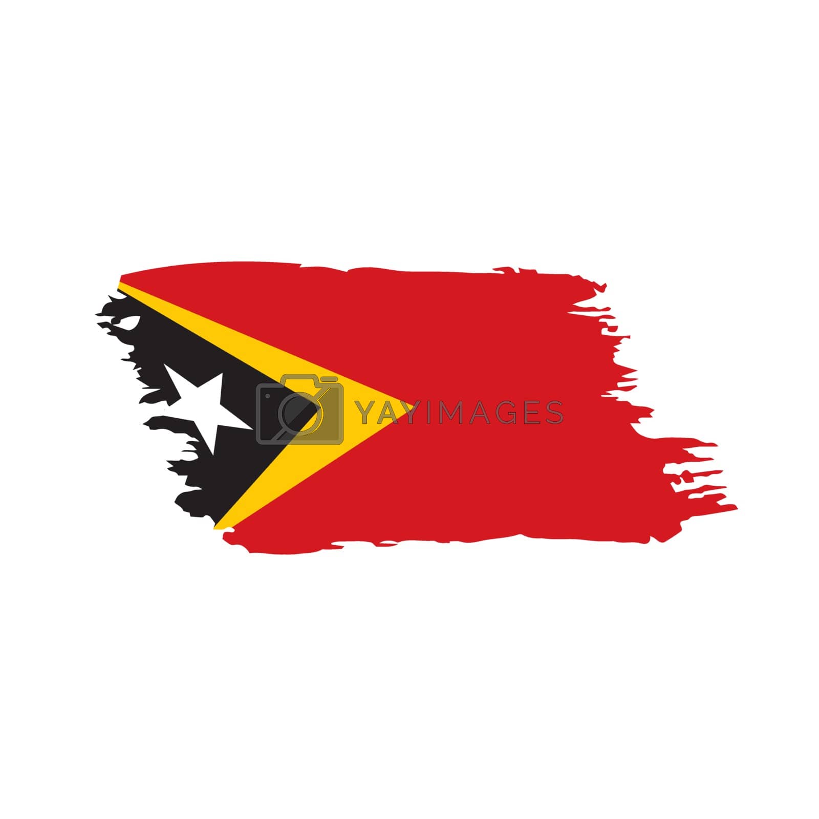 Royalty free image of east timor flag, vector illustration by butenkow