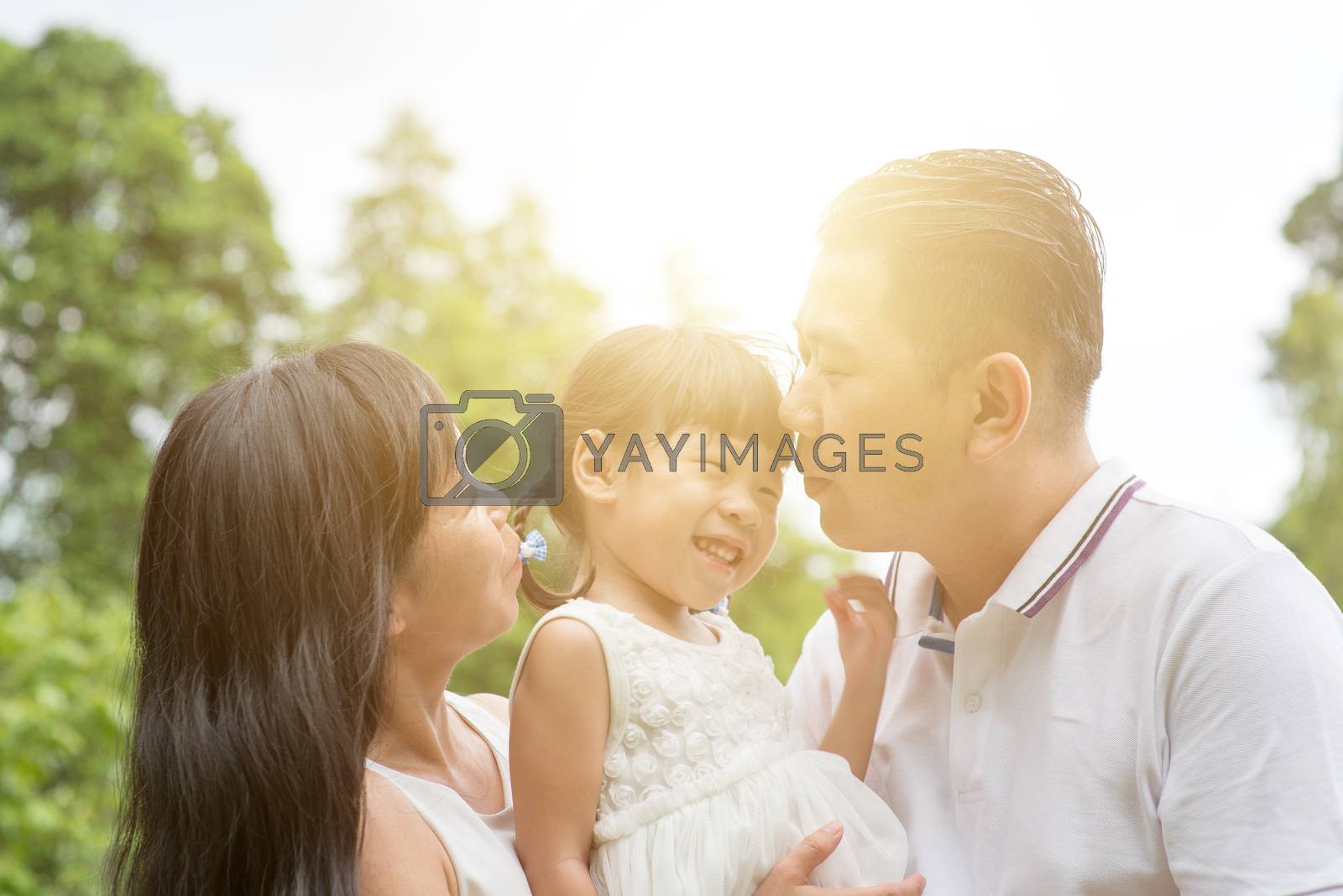 Royalty free image of Happy family bonding at outdoors by szefei