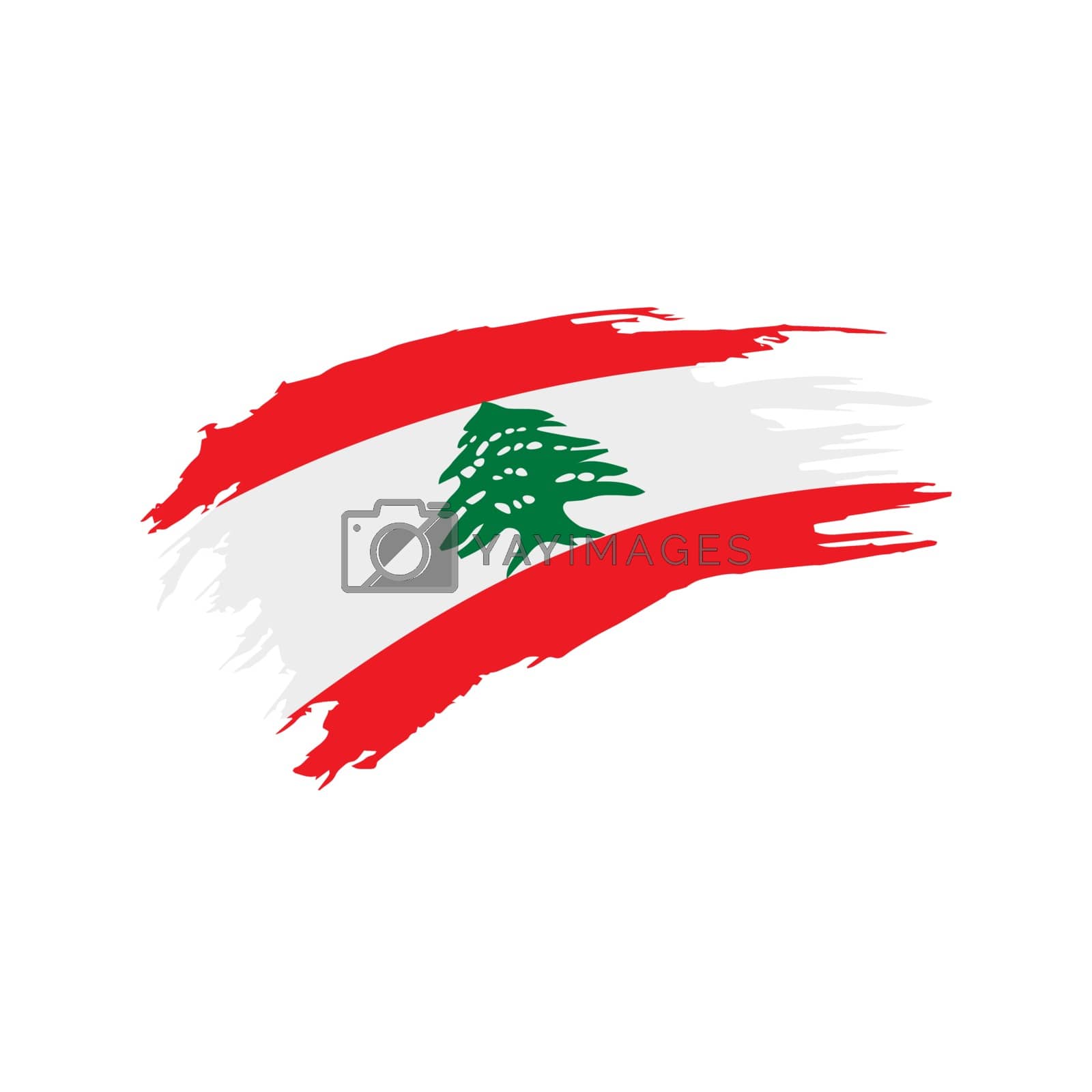 Royalty free image of Lebanese flag, vector illustration by butenkow