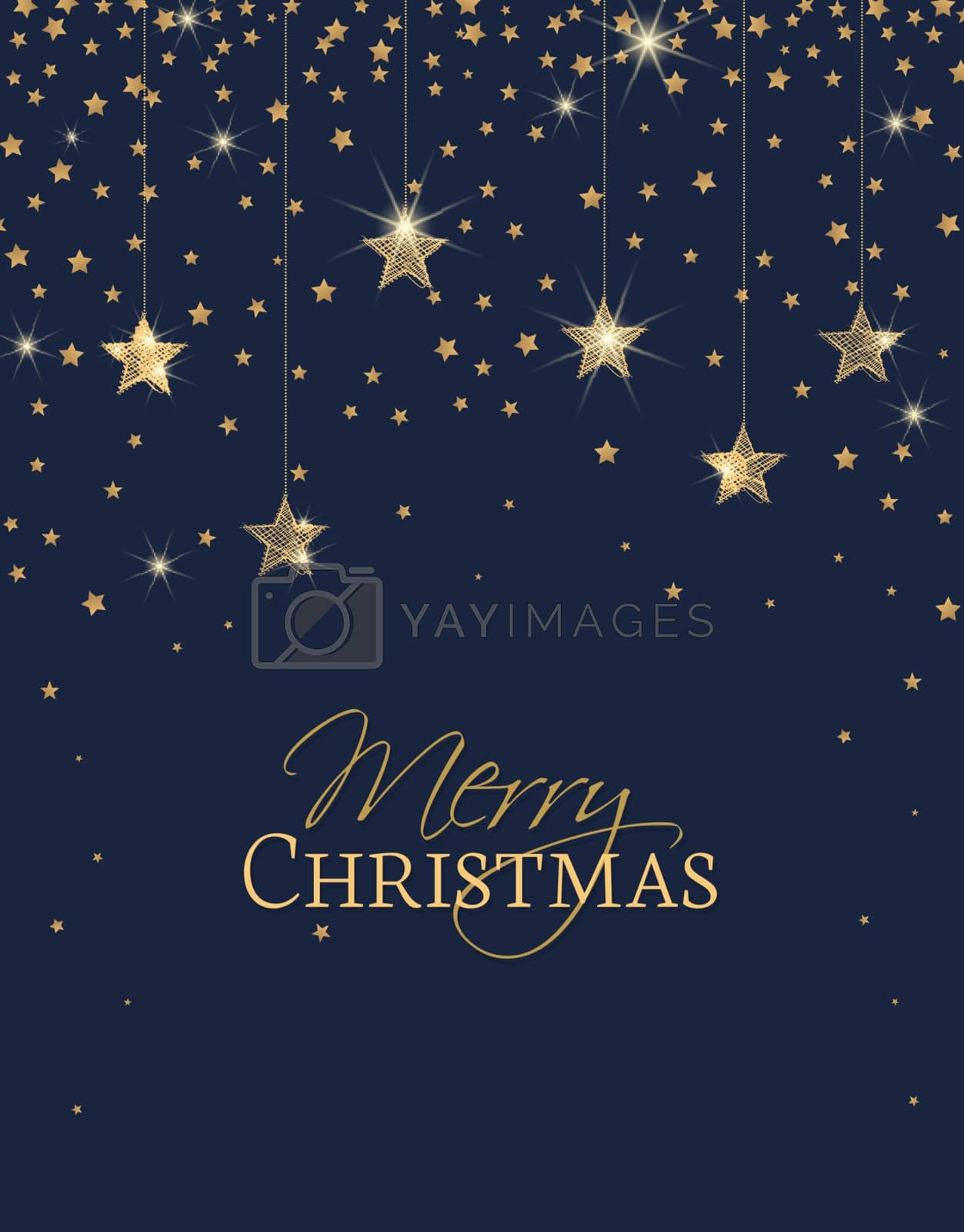 Royalty free image of Merry Christmas stars by odina222