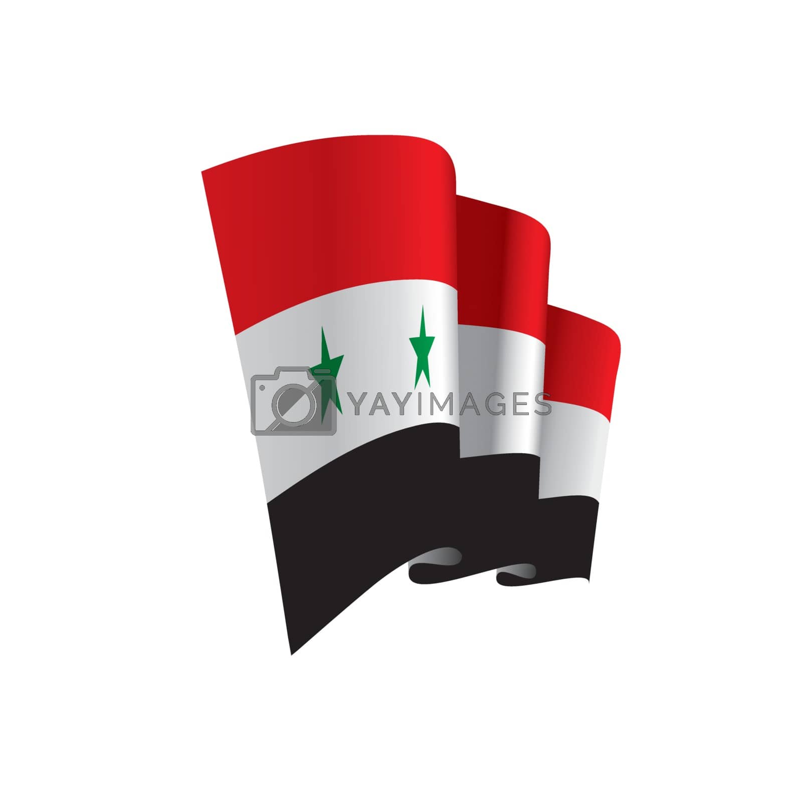 Royalty free image of Syria flag, vector illustration by butenkow