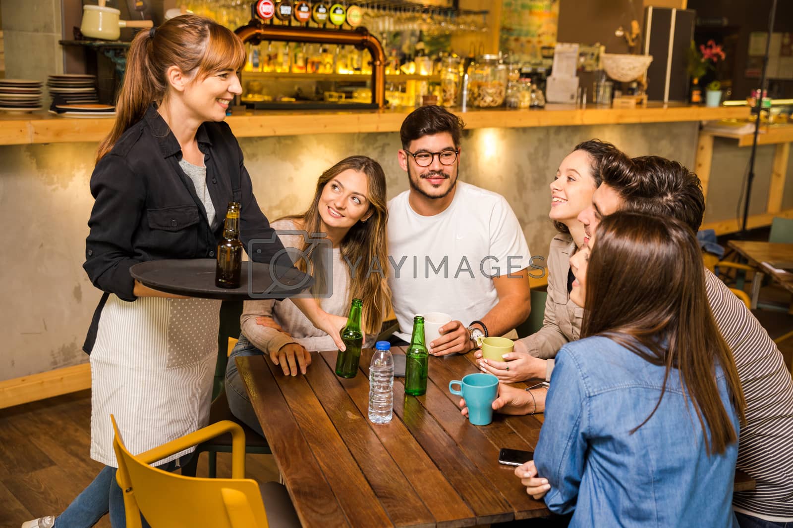Royalty free image of Talking to the waitress by Iko