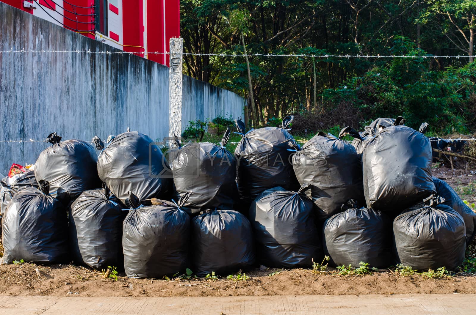 Royalty free image of Garbage bags by photobyphotoboy