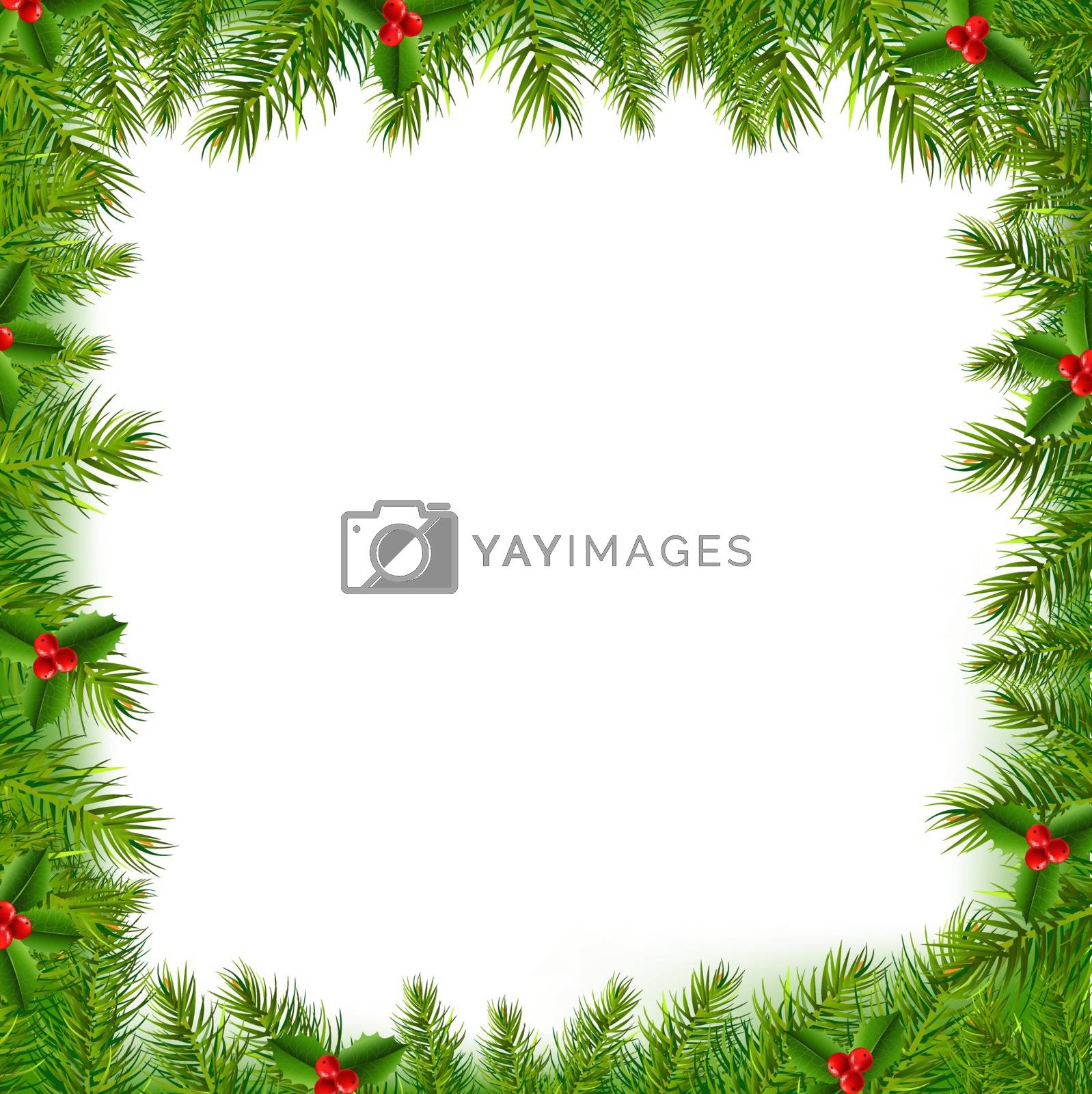 Royalty free image of Xmas Frame Isolated by barbaliss