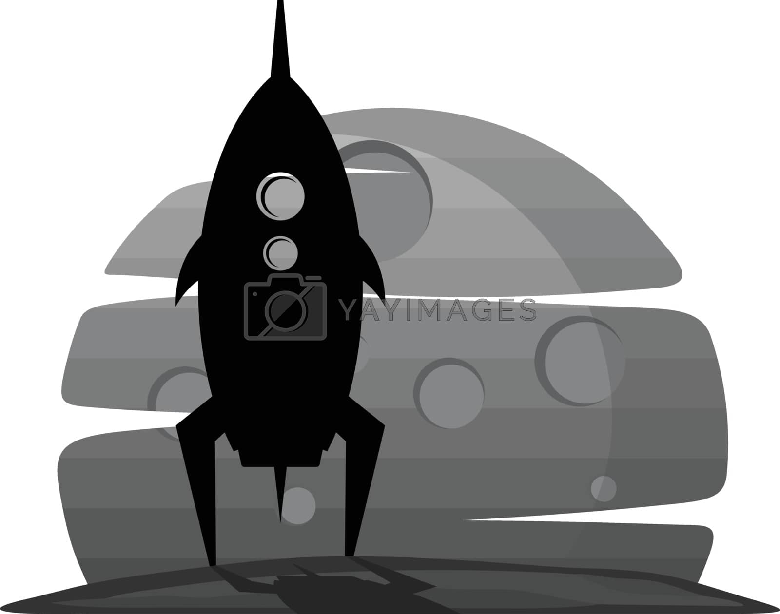 Royalty free image of space rocket shuttle by vector1st