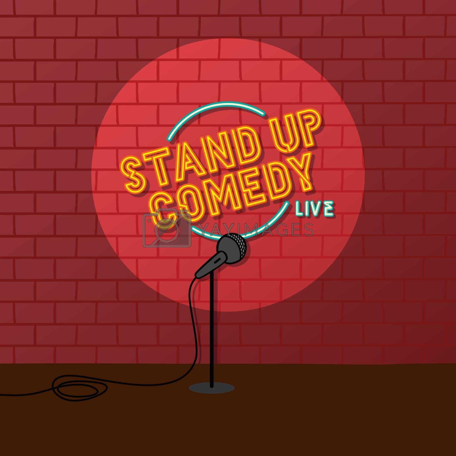 Royalty free image of stand up comedy open mic by vector1st