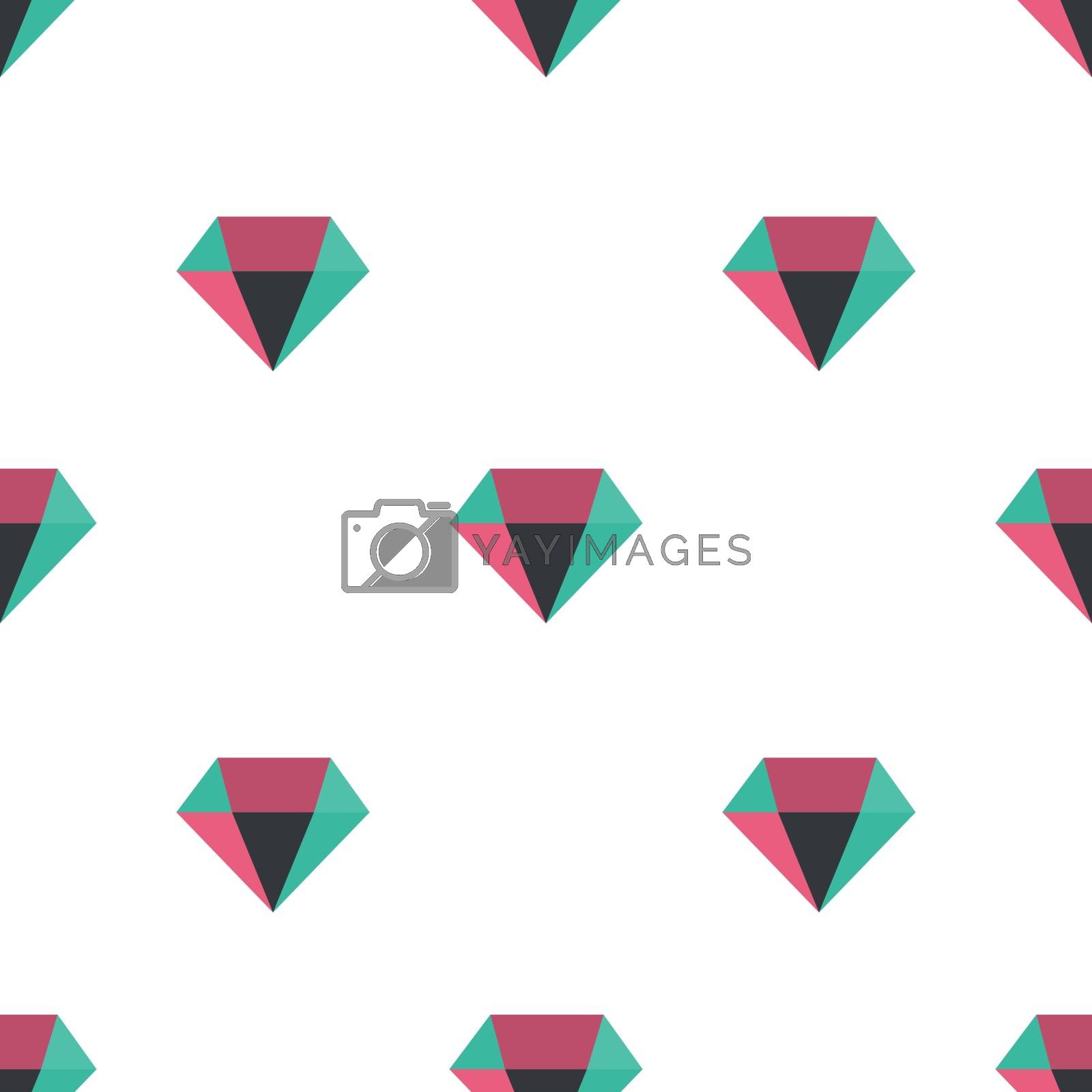 Royalty free image of Diamond pattern, vector seamless background. Decorative illustration by natali_brill