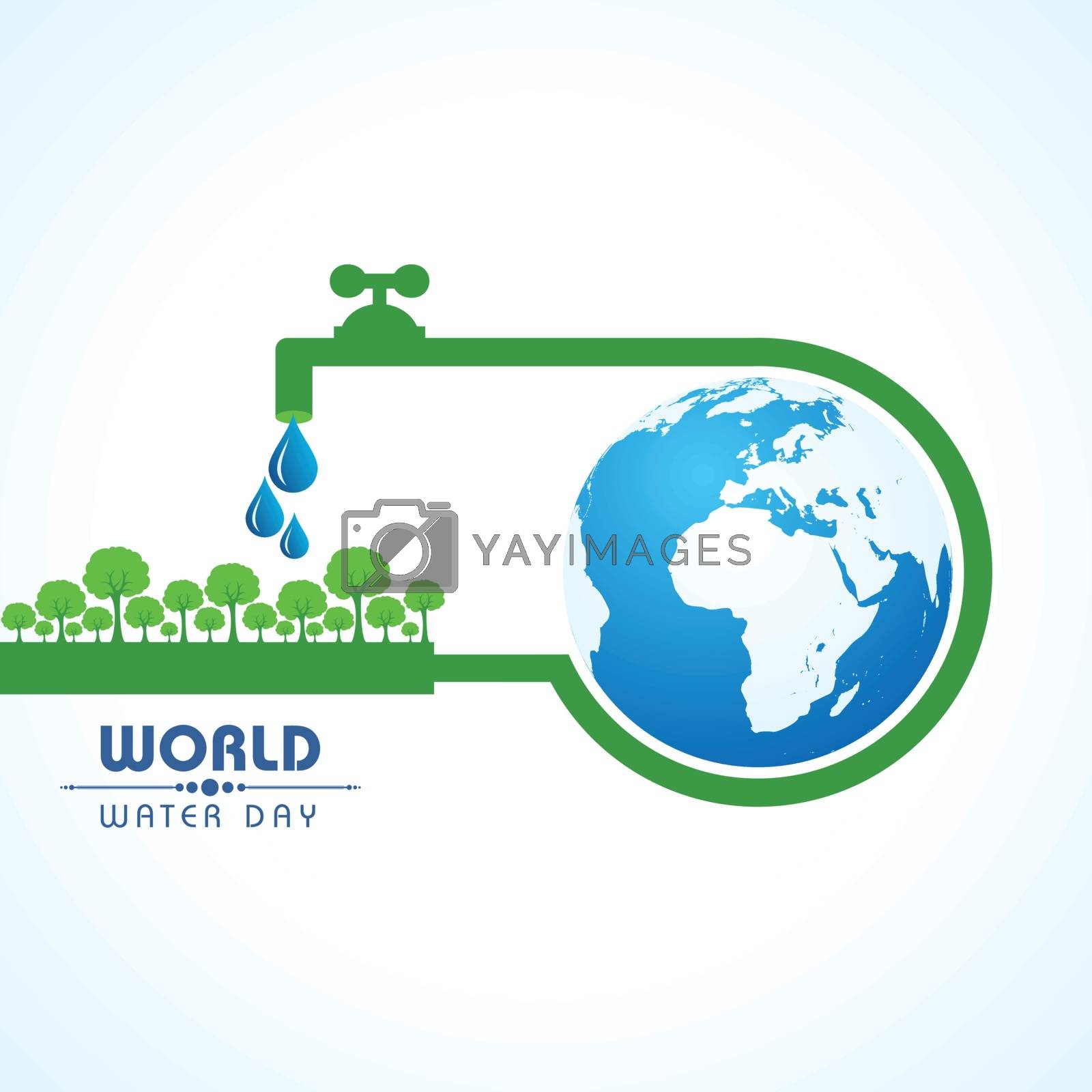 Royalty free image of Save Nature Concept - World Water Day by graphicsdunia4you