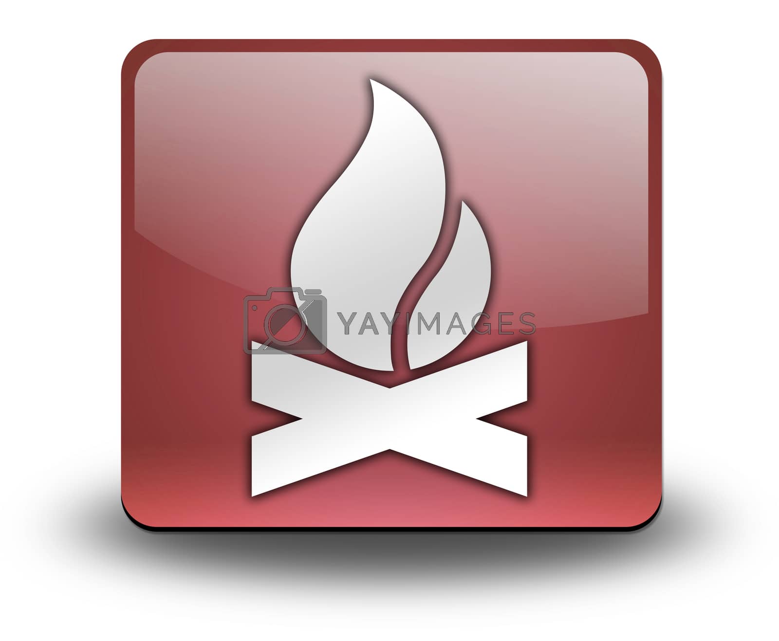 Royalty free image of Icon, Button, Pictogram Campfire by mindscanner