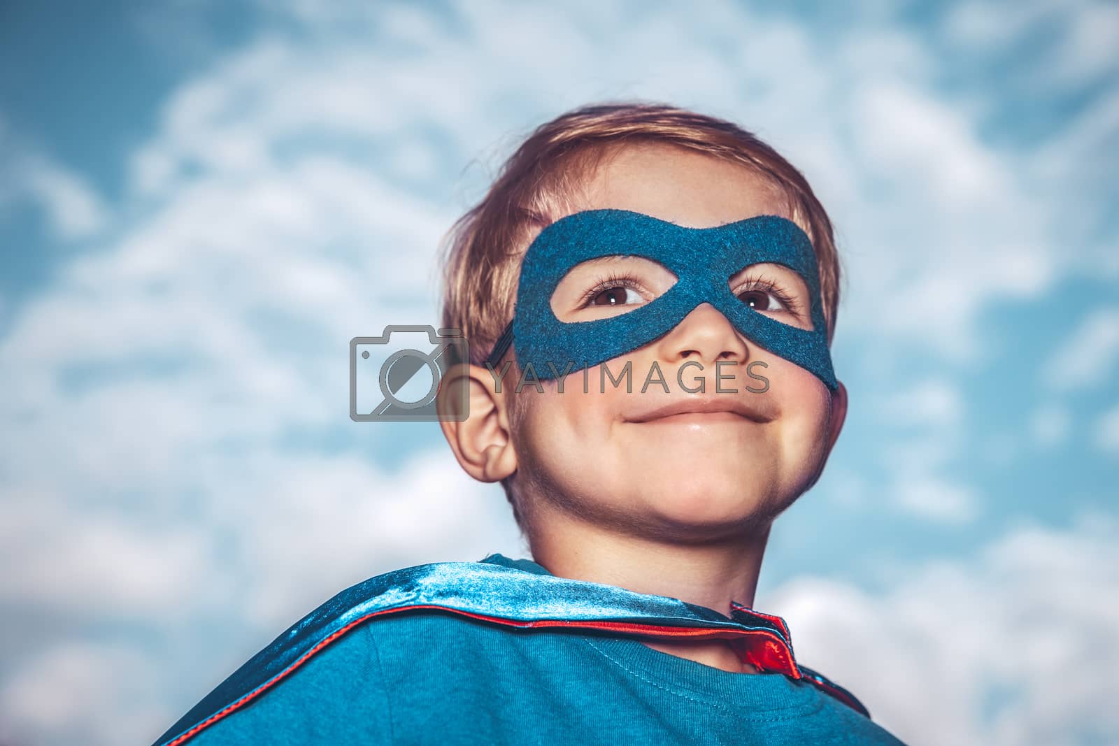 Royalty free image of Little superhero by Anna_Omelchenko