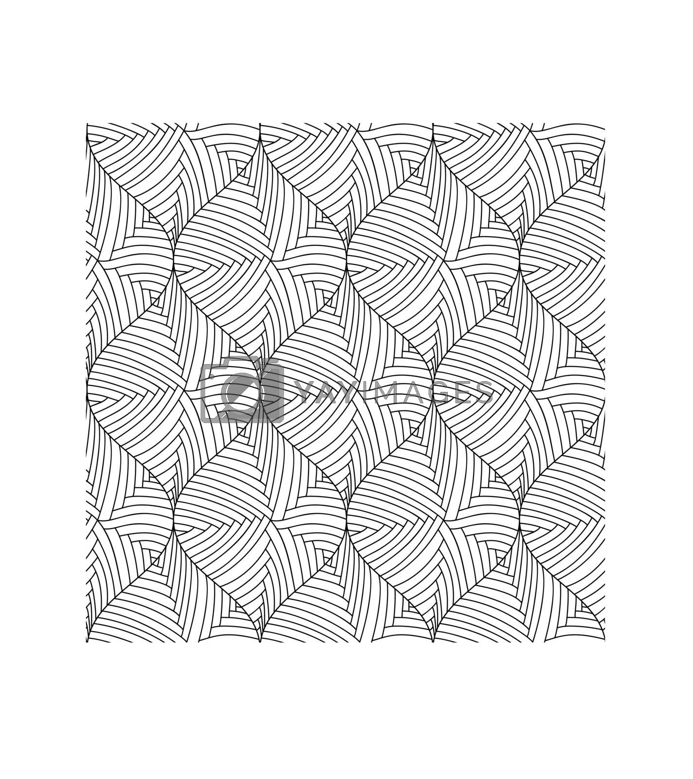Royalty free image of Vector monochrome decorative elements seamless pattern. by narinbg