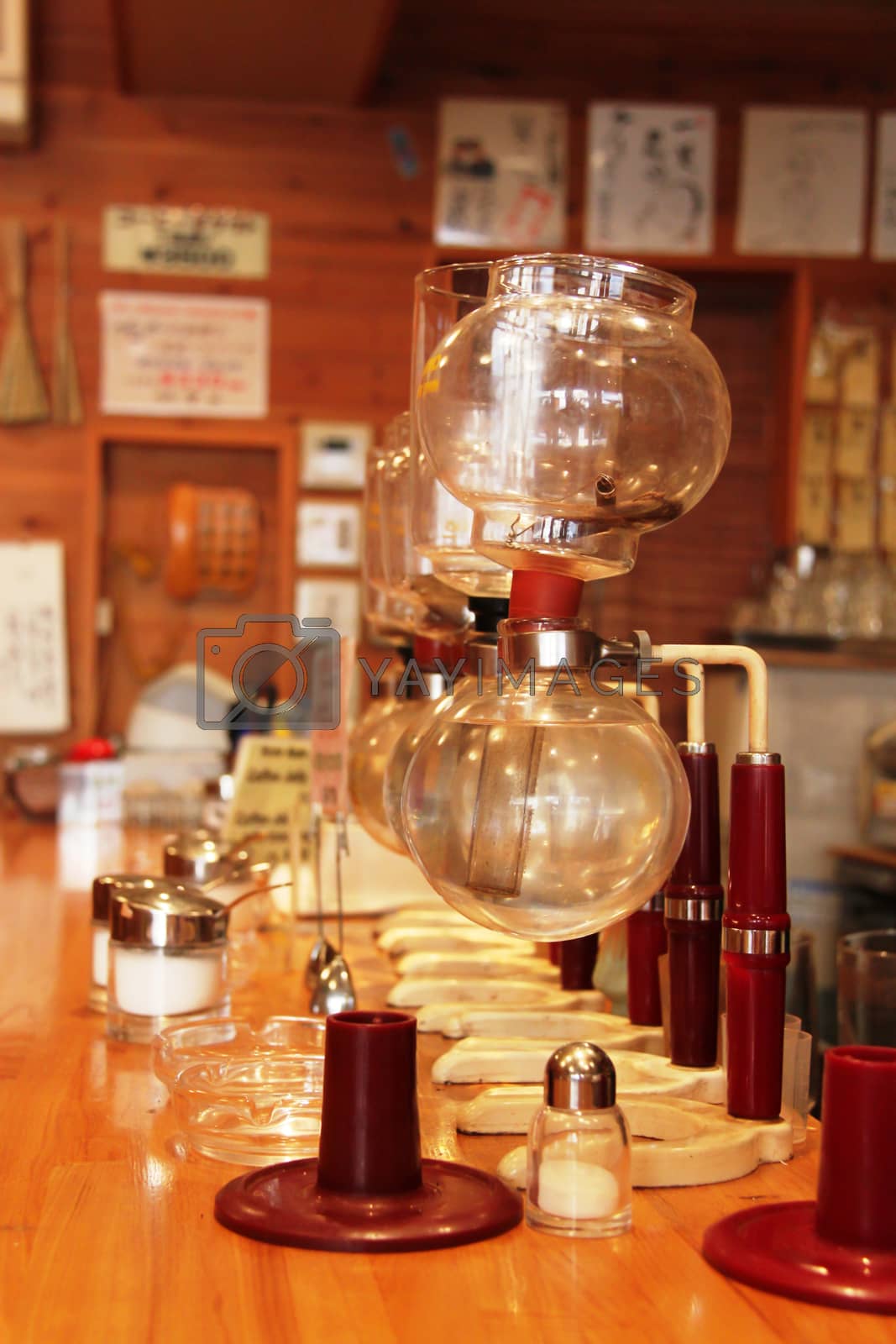 Royalty free image of Empty Yama siphon coffee brewer by juliachan