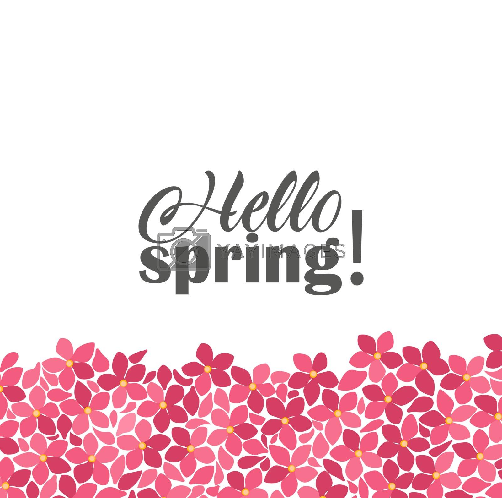 Royalty free image of Floral frames Hello spring by odina222