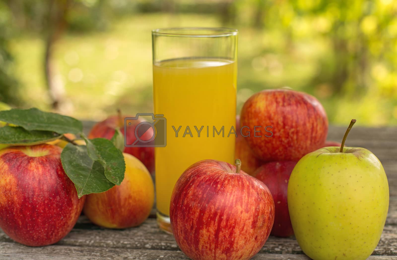 Royalty free image of fruits and juice by zittto
