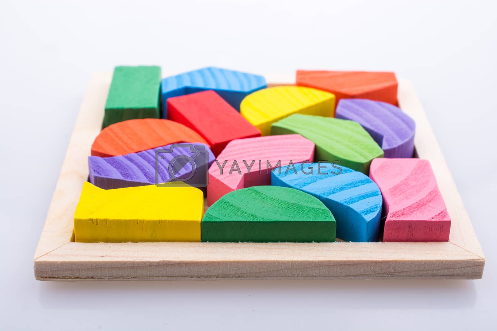 Royalty free image of Colorful  pieces of a logic puzzle  by berkay