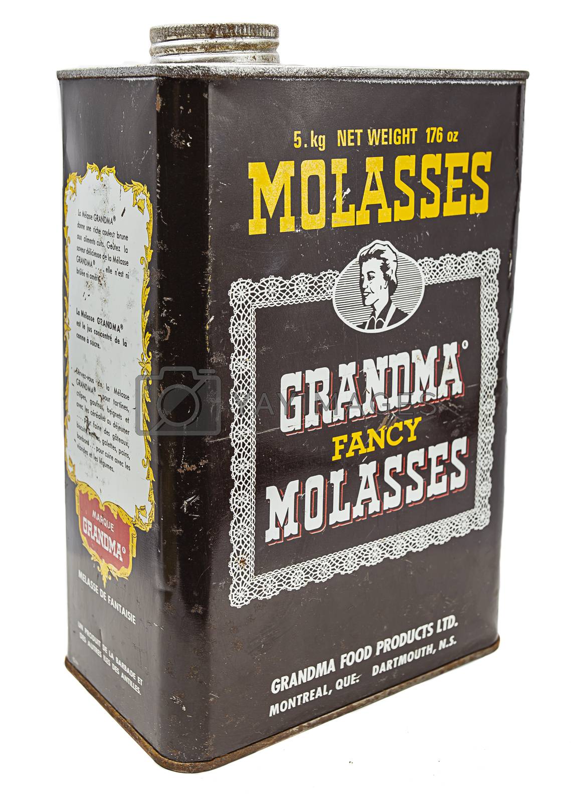 Royalty free image of Vintage molasses box by mypstudio