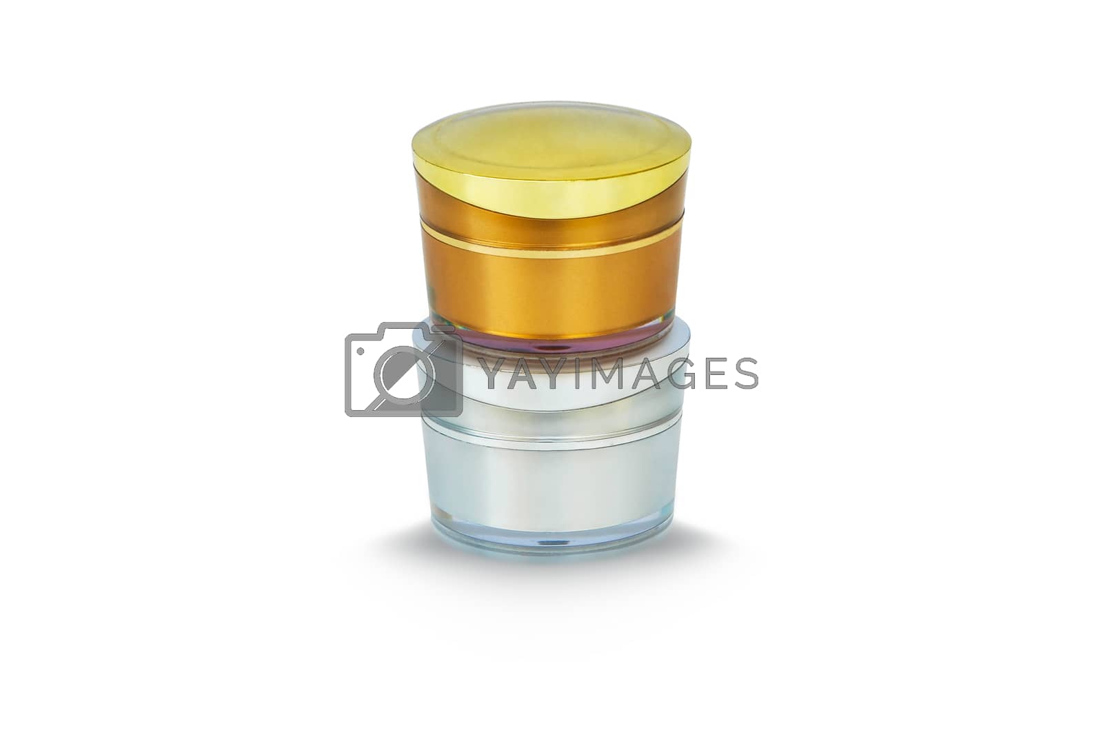 Royalty free image of Cosmetic jars. by thitimontoyai