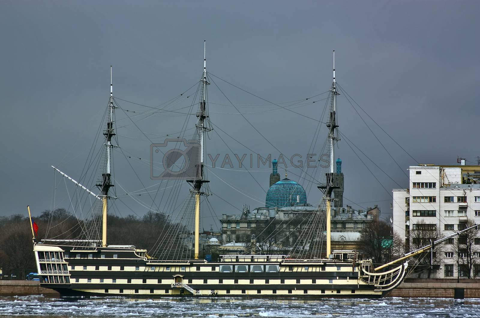 Royalty free image of Frigate "Good fortune", Saint Petersburg,Russia by borisb17