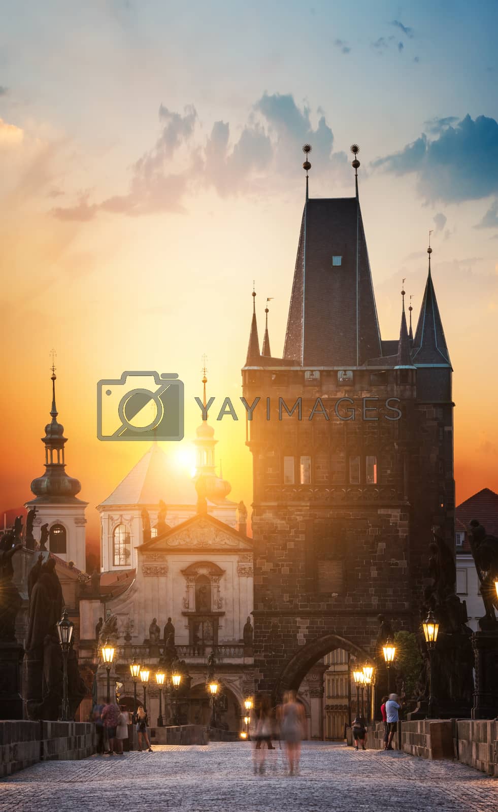 Royalty free image of Prague at dawn by Givaga