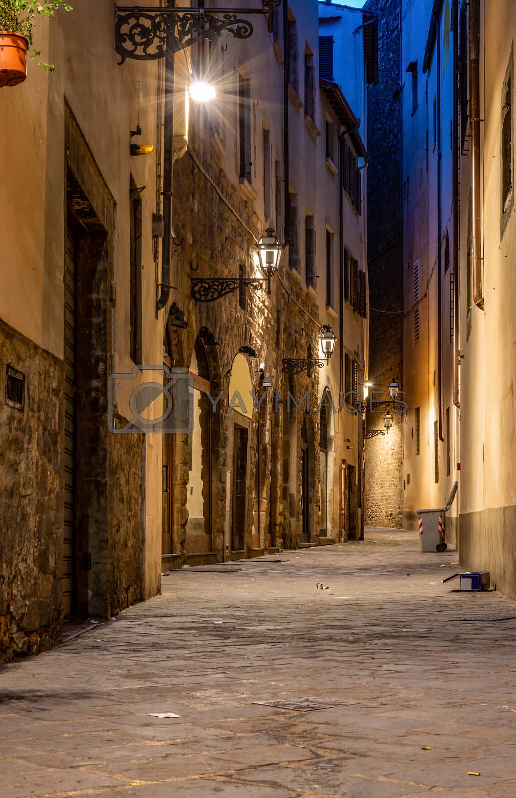 Royalty free image of Narrow street of Florence by Givaga