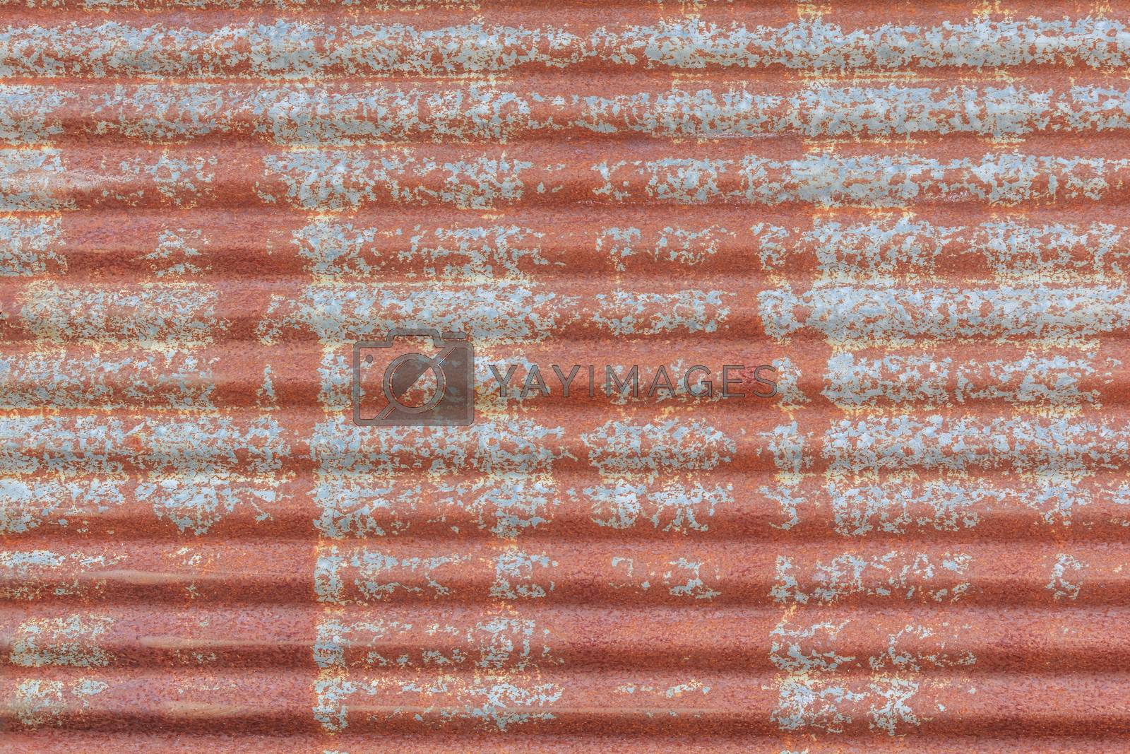 Royalty free image of Rusted galvanized iron plate  by yeekazar