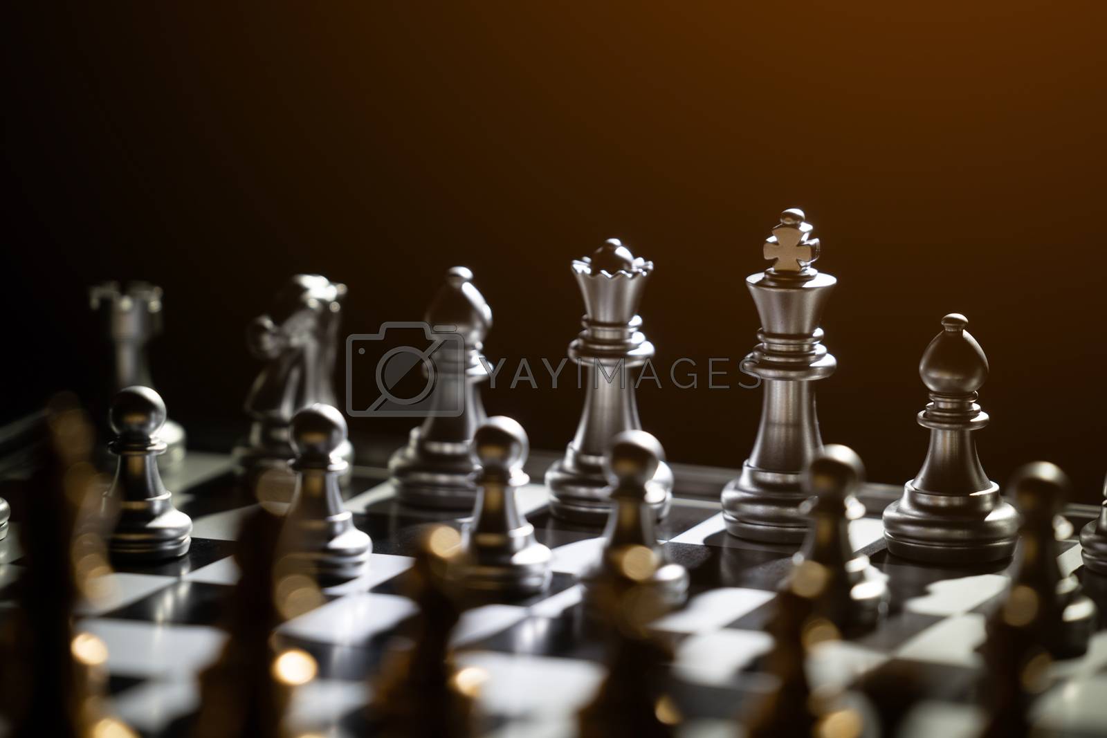 Royalty free image of chess board game for competition and strategy by anankkml