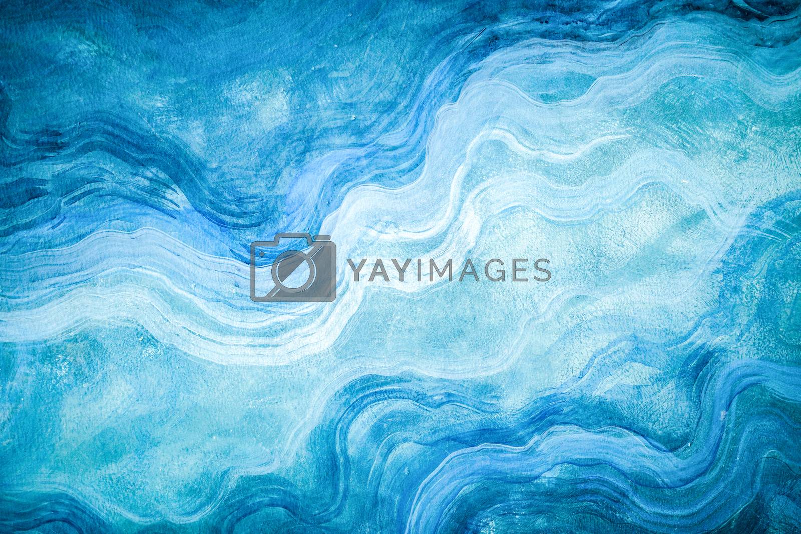 Royalty free image of Abstract background of blue wave by jack-sooksan