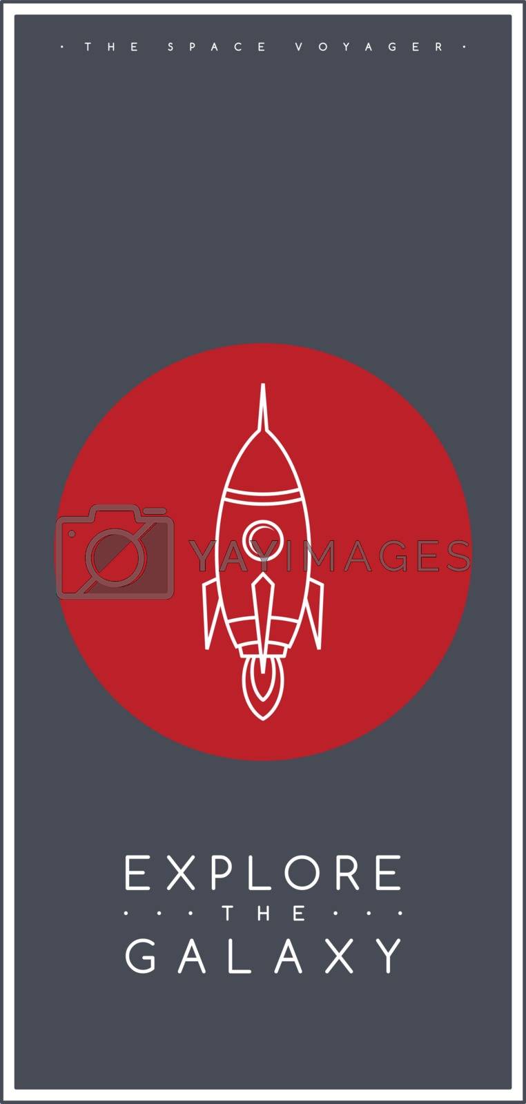 Royalty free image of space rocket expedition science ship shuttle by vector1st