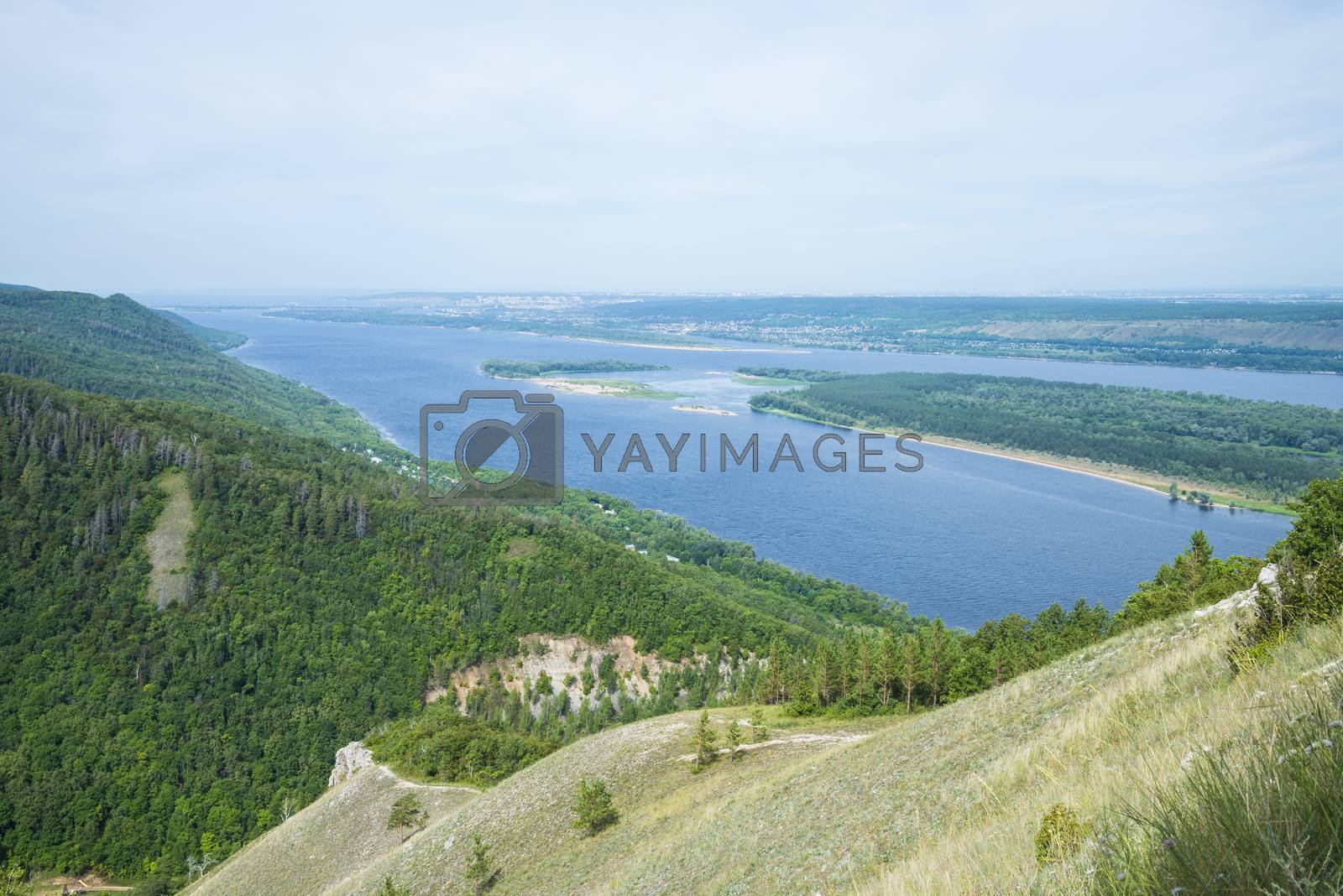 Royalty free image of Strelnaya Mountain. Attraction of the Samara region by butenkow