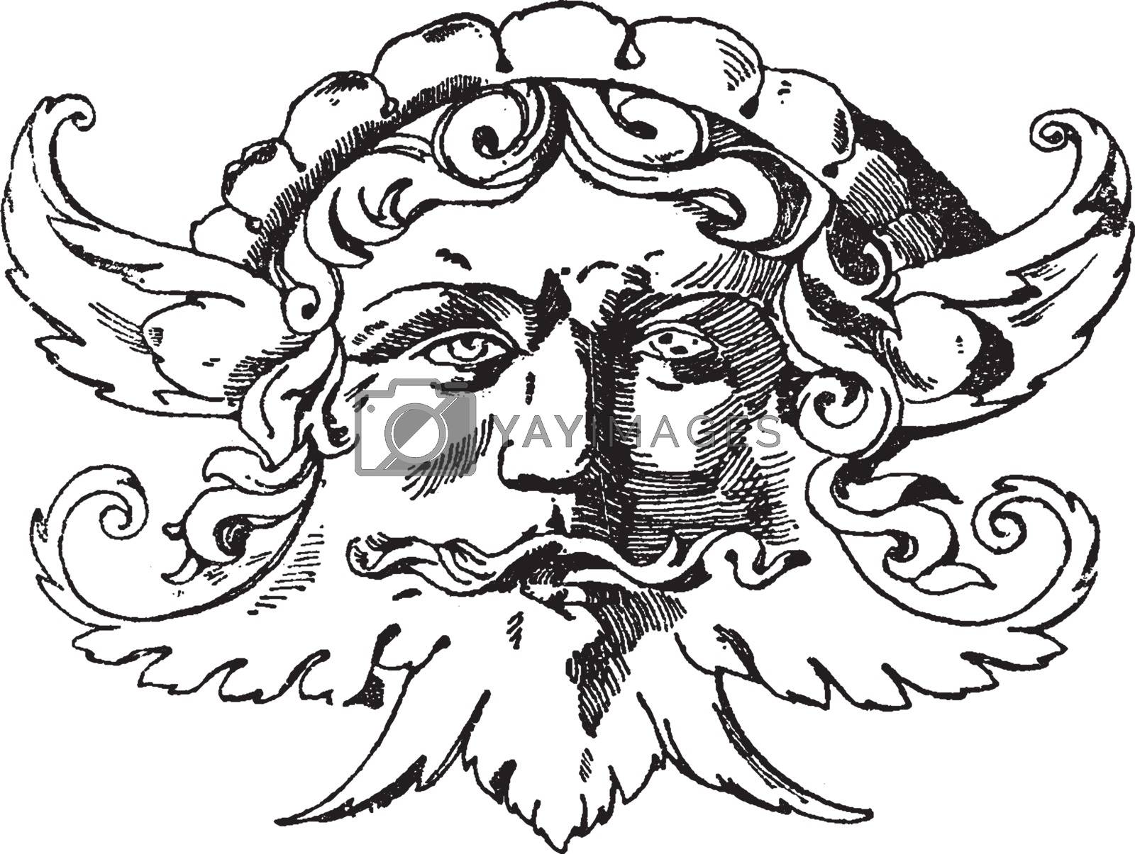 Royalty free image of Grotesque Mask was designed during the Italian Renaissance by Sa by Morphart
