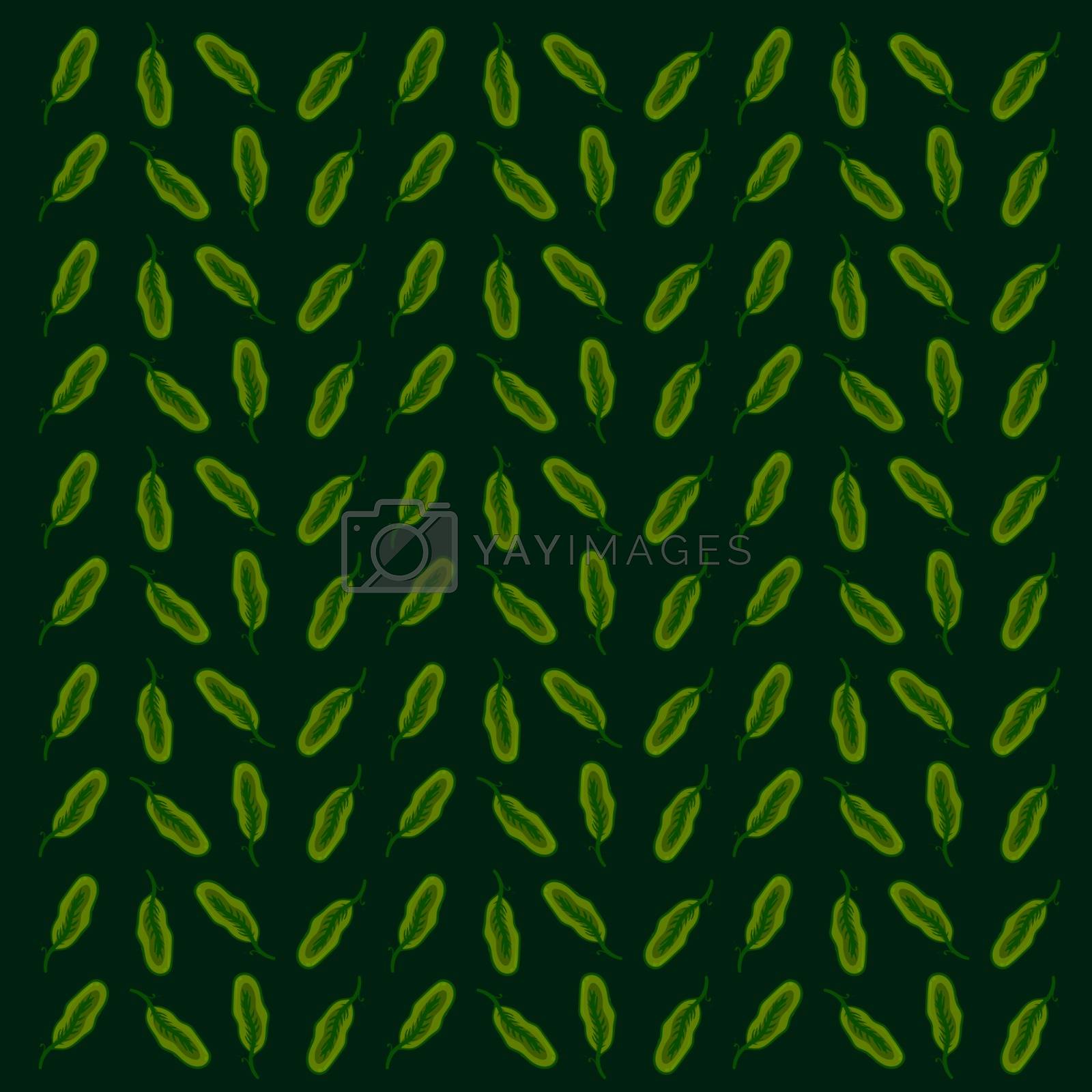 Royalty free image of Spinach wallpaper, illustration, vector on white background. by Morphart