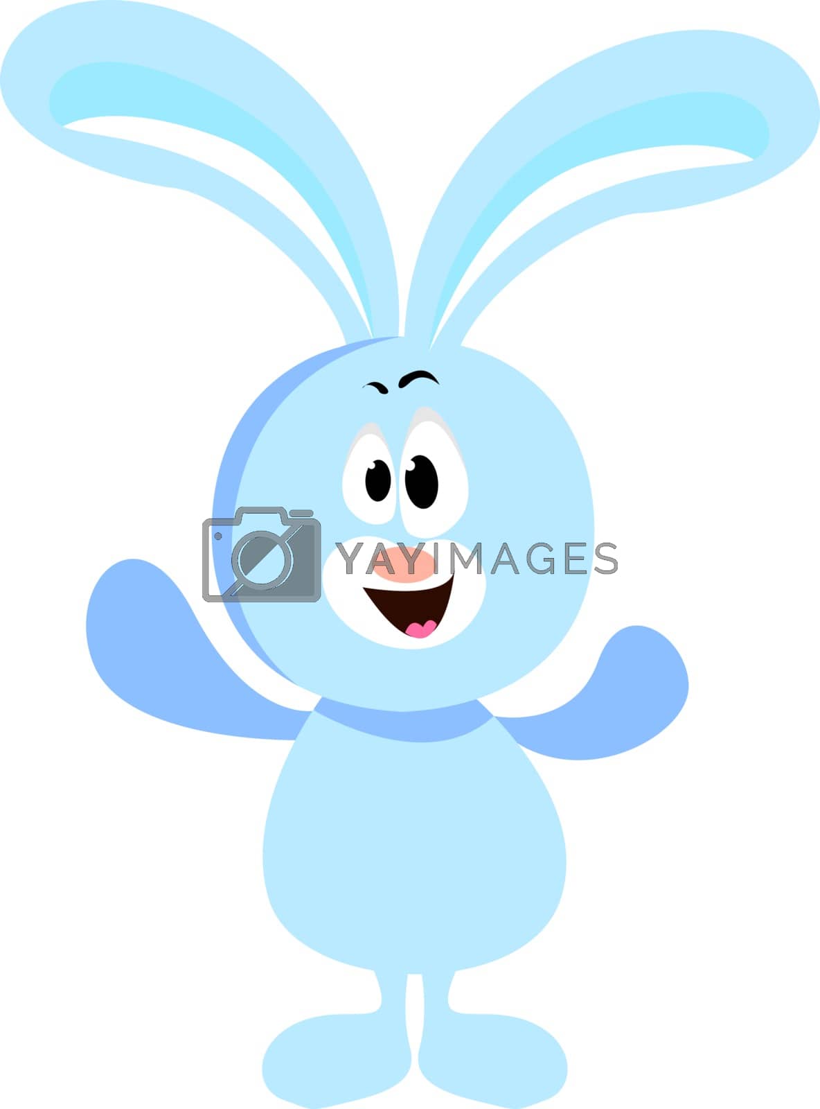 Royalty free image of Happy bunny, illustration, vector on white background. by Morphart