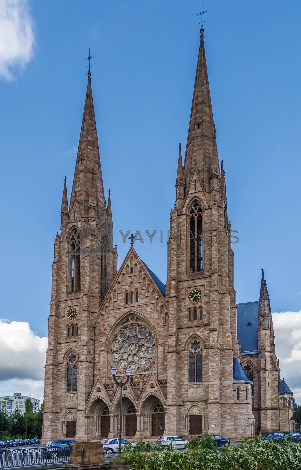Royalty free image of St. Paul Church, Strasbourg by borisb17
