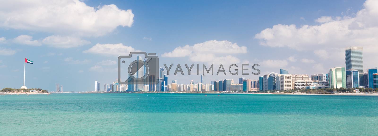 Royalty free image of Abu Dhabi city skyline, United Arab Emirates by kasto