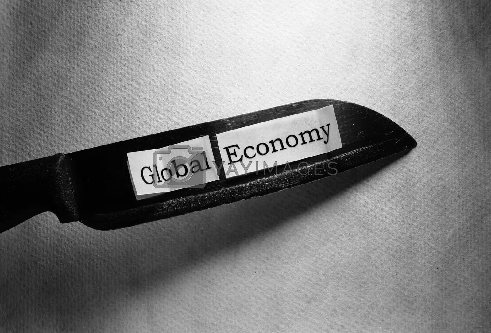 Royalty free image of Global Economy Downfall by janaka