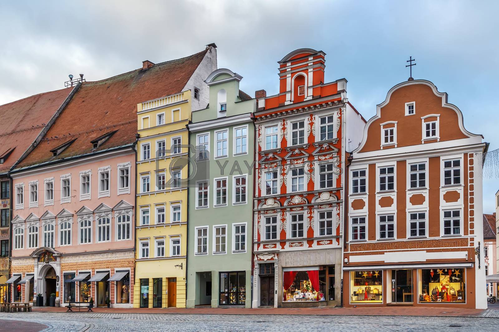 Royalty free image of Altstadt street in Landshut, Germany by borisb17