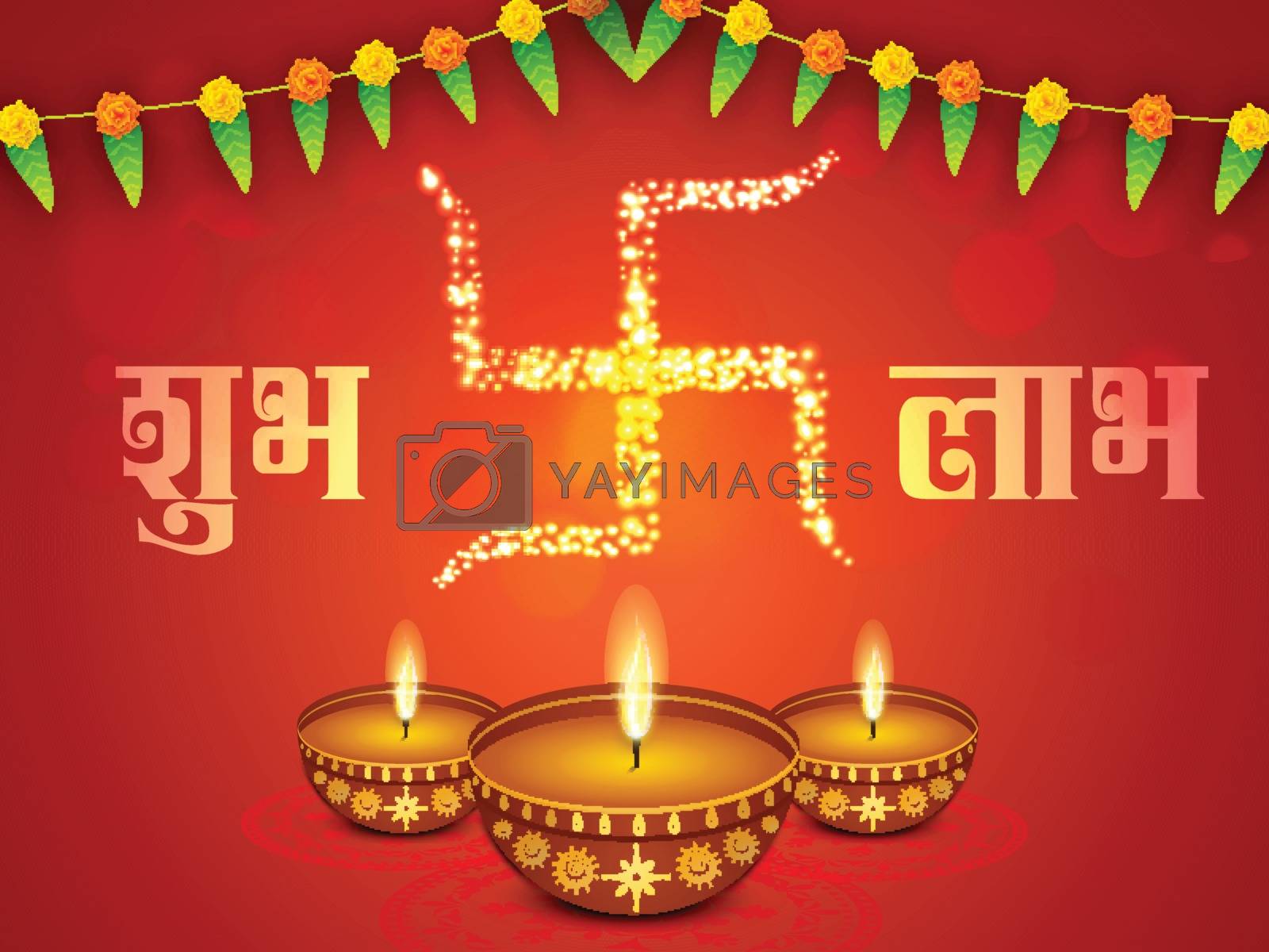 Royalty free image of Oil Lamps (Diya) for Happy Diwali celebration. by aispl