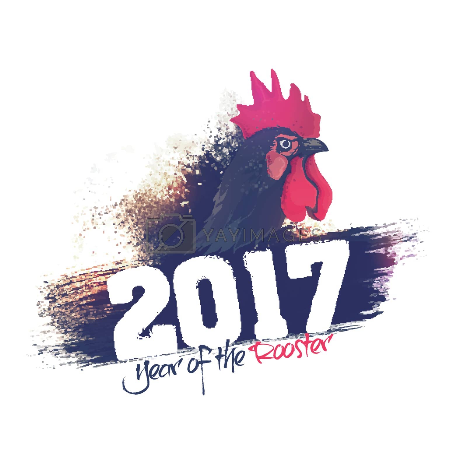 Royalty free image of Rooster for Chinese New Year. by aispl