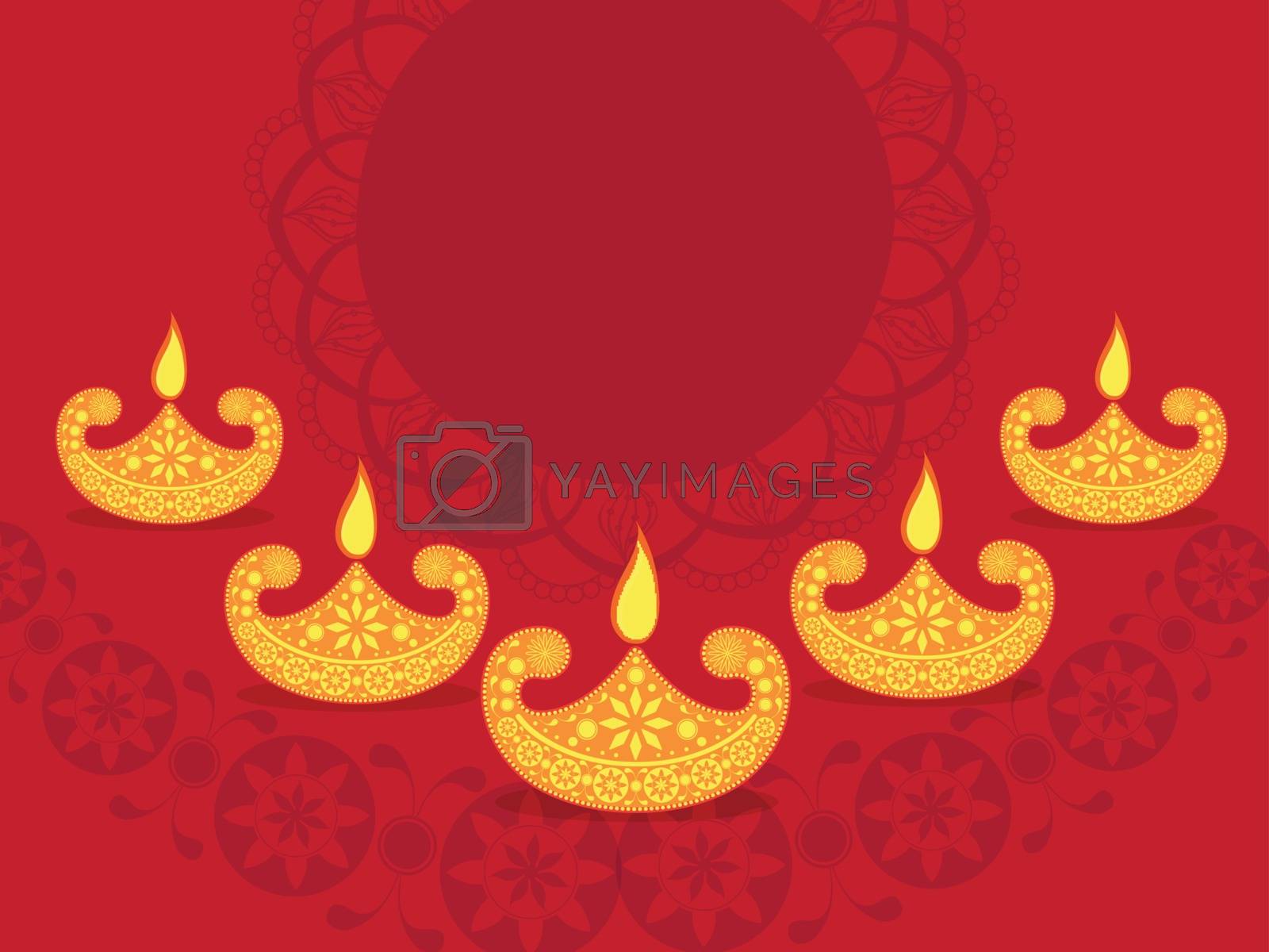 Royalty free image of Happy Diwali celebration background. by aispl